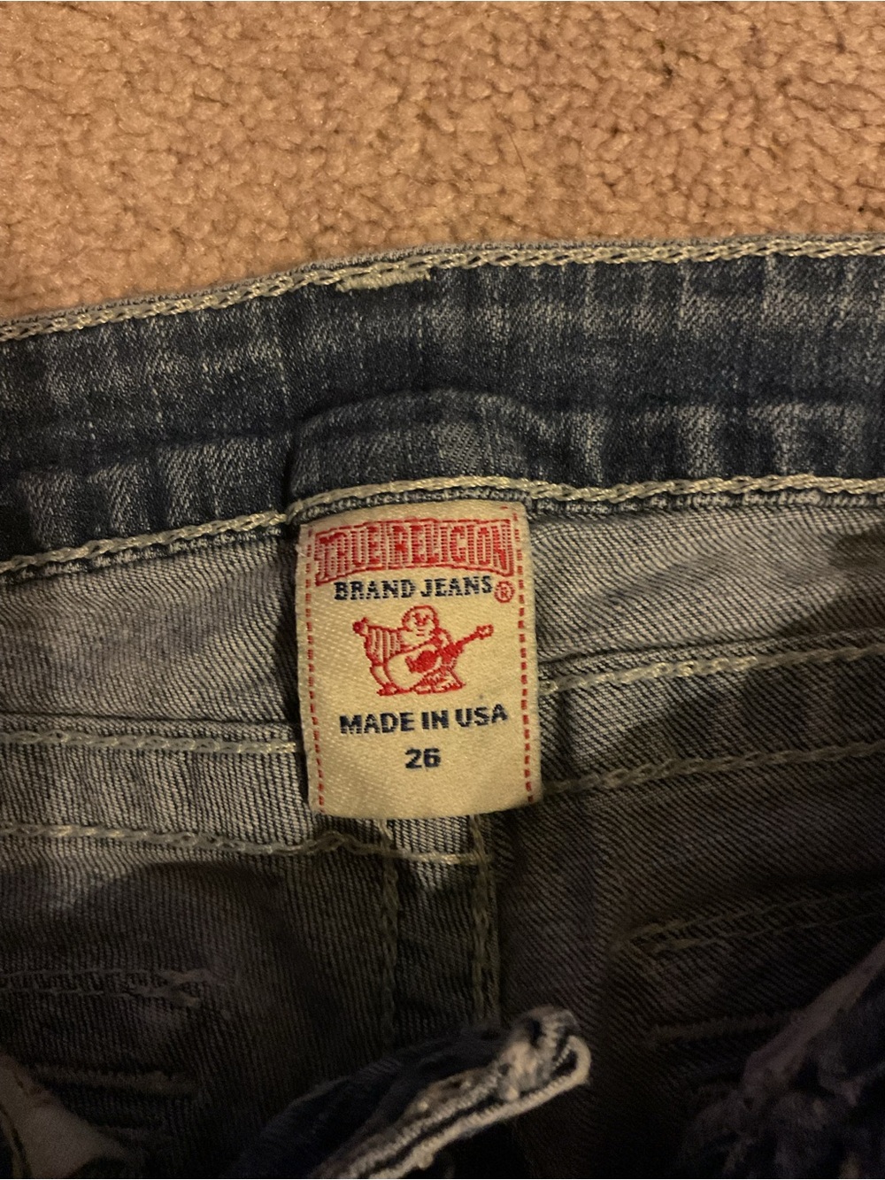 True Religion Women's Skinny Jeans in Faded Blue - Picture 4 of 5